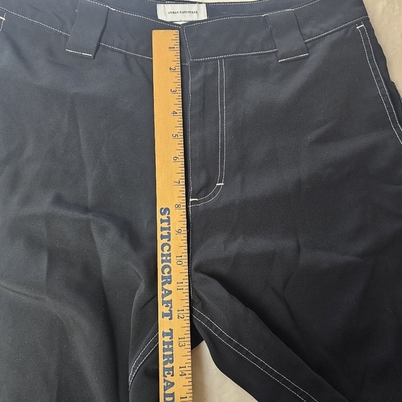Urban Outfitter’s Pants 32 Men’s Black white stitching accent trousers work pant - Picture 5 of 10